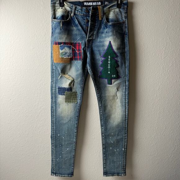 Billionaire Boys Club Other - Billionaire Boys Club Patchwork Rover Jeans Size 34 Blue